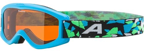 ALPINA Kinder Carvy 2.0 CARVY 2.0 Skibrille, cyan-neon matt, One Size