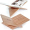 Großer Buchständer aus Holz, 31,8 x 24,1 x 14 cm, abgewinkelt, natürliches Mahagoni-Holz, offener Buchständer zum Ausstellen und Lesen, Kochbücher, Kunstbücher, Bibeln, Zeitschriften – Zuhause und