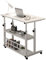 HHCTEBEC Tragbarer Rollschreibtisch Auf RäDern, Kleiner Stehtisch, HöHenverstellbare Computertische Mit AblagefäChern für Kleine RäUme, Home-Office-Arbeitszimmer, Sofa-Beistelltisch,A,80cm