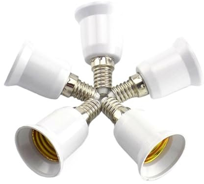 adattatore per prese luminose Convertitore portalampada da E14 a E27, 1 pz, base portalampada ignifuga 220 V