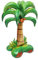 Milisten Gonfiabile Palma Alluminio per Hawaiana Decorazione per Eventi Resistente e Leggero per Compleanni e Speciali