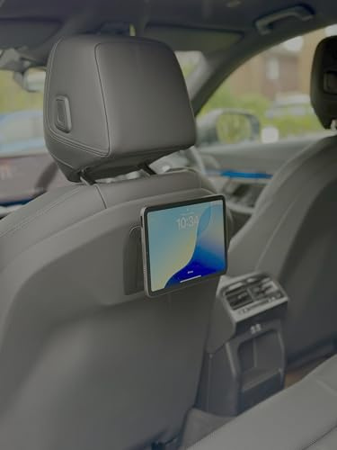 Compatible with BMW Rear Seat Magnetic Tablet Holder | Pro Travel Comfort System | Compatible with BMW X3 X5 X6 5 7 Series i4 i5 iX (2023-2025) G45 G60 G05 G06 G61 G90 | Magnetic Wireless Charging