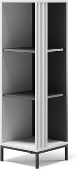Vicco Bücherregal Eliza, Weiß, 36 x 120 cm | mit 3 Fächern, zur Aufbewahrung von Büchern und Dekoration geeignet