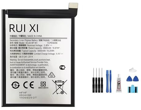 RUI XI Akku kompatibel für Samsung Galaxy A22 5G (SM-A226) 5000mAh SCUD-WT-W1 Akku