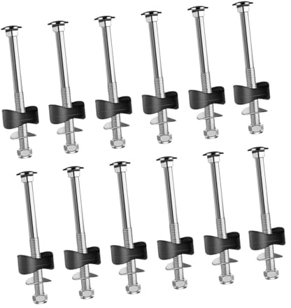 QSTDGVPW 10 Pieces Trampoline Screws Replacement Galvanized Steel Trampoline Enclosure Pole Spacer Sturdy Nut for Secure Jump Stability Kit Suitable for, L 12Pcs