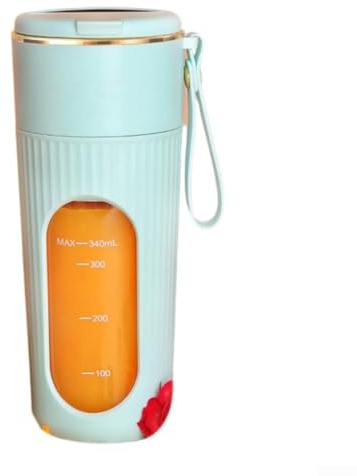 Wireless Juicer Cup With Pulp And Juice Separator Fresh Fruit And Vegetable Juices At Home Office Or Travel(HL02 Green)