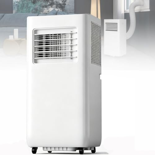 GEJLELDS Climatiseur sans Unite exterieure, unité de climatisation puissante 14000BTU, 4-en-1 Rafraîchisseur d'air, Écoénergétique Climatiseur Portable avec Télécommande 14000BUT