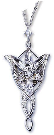 The Noble Collection Herr der Ringe Arwens Abendstern Silber Charm