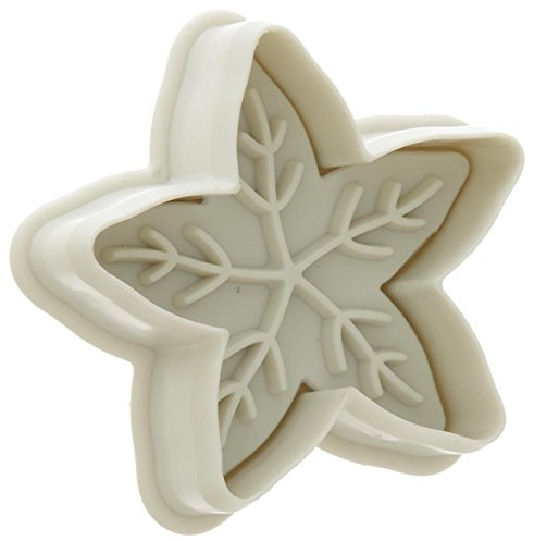 Ateco Schneeflocken-Ausstechformen, Backzubehör, 5,1 x 5,1 cm, Weiß