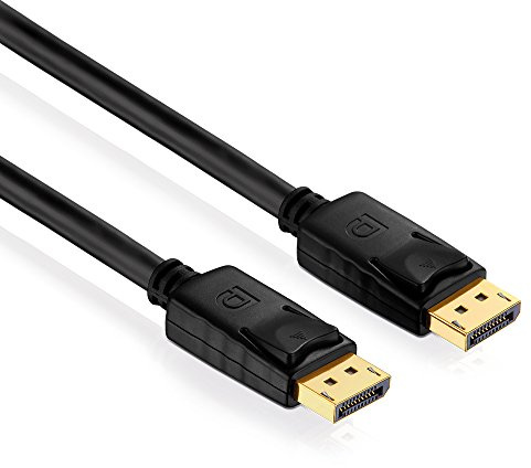 PureLink PI5000-010 DisplayPort Verbindungskabel (4K UltraHD (2160p), Ethernet), DisplayPort Stecker (20pin) auf DisplayPort Stecker (20pin), Zertifiziert, 1,00m, schwarz Kabel
