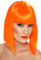 Smiffys Glam Perücke, Neon-Orange, Kurz, abgerundet mit Pony