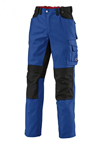BP Workwear 1789-555-13 Arbeitshose - Gummizug im Rücken - Bundfalten - Normale Passform - Größe: 46n - Farbe: königsblau/schwarz