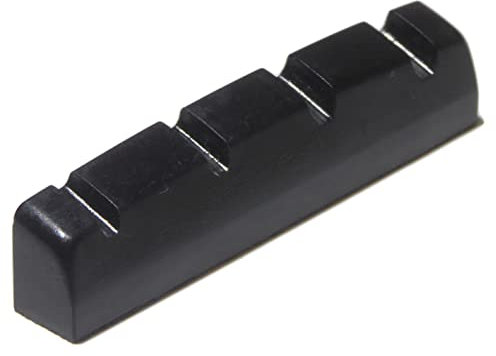Schwarz Graphit Bass Gitarre Top Mutter 4 Saiten 43 mm x 6 mm
