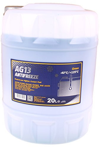 20 Liter MANNOL Kühlerfrostschutz grün | AG13 | -40°C Kühlflüssigkeit | schützt gegen Korrosion
