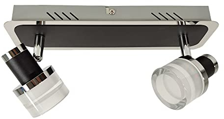 Dapo LED Strahler Aron Spotlampe Wandleuchte Deckenleuchte Spot LED 5W-450lm-3000K Beleuchtung Spotleuchte Deckenbalken (Balken - 2flammig)