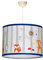 Suspension garçon Forêt de bouleau et petits animaux, lampe garçon, thème animaux de la forêt, déco chambre garçon, décoration renard