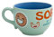 BRANDANI Jumbo Tazze Stoneware Assortiti d 12,5 x 9H - Soggetto Sorriso