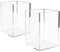 NIUBEE Acryl-Stiftehalter, transparent, Schreibtisch-Organizer, für Büro, Schreibtisch, Zubehör, 2 Stück