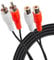 Maplin Twin RCA Phono Male to Twin RCA Phono Female Extension Cable, 3m