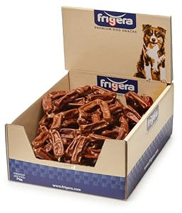 Frigera Salchichas en Cadena Ternera 144 Uds. 1000g – sin Olor, sin Gluten ni Cereales, Snacks para Perros