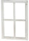 matches21 Deko Fensterrahmen aus Holz Holzfenster Dekorahmen Sprossenfenster ohne Glas Usedlook weiß 1 STK. 40x60x2 cm