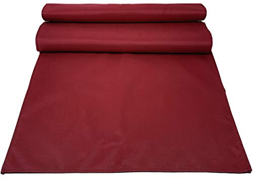 JEMIDI Outdoor Tischläufer 50x200cm Läufer Tischband wasserabweisend - Tischläufer Bordeaux