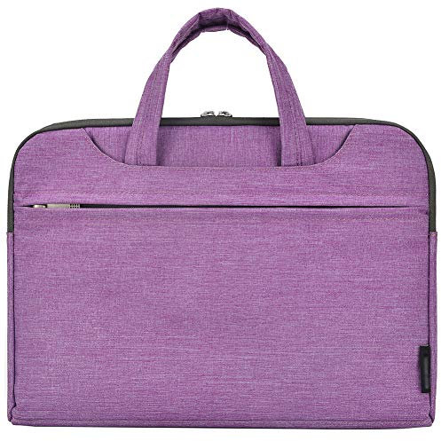Sac à Main Sacoche pour Ordinateur Portable Porte-Documents Sac d'affaires pour Femmes et Hommes Laptop Bag,Violet,13.3 (35 * 27 * 2) CM