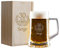 My original gift Regalo di compleanno personalizzato: Boccale da birra incisa con il suo nome e numero di anni in una scatola di legno anche incisa