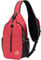 WATERFLY Sling Rucksack Sling Bag Schulterrucksack Umhängetasche Verstellbarer Rucksackgurt Wandern Brust Rucksack für Herren und Damen Rot