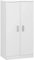 Mobelcenter, Mueble Zapatero Basic 2 Puertas, Armario Zapatero 2 Puertas Color Blanco Soft, Capacidad para 20-24 Pares de Zapatos, Medidas: Ancho: 55cm x Fondo: 36cm x Alto: 108cm (0894)