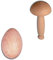 2X HOFMEISTER® Set aus Stopf-Pilz 12 cm und Stopf-Ei 6 cm, zum Stopfen von Löchern in der Kleidung, schützt die Finger vor der Nähnadel, 100% Naturprodukt aus EU Buchen-Holz