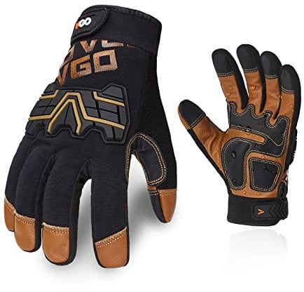 Vgo... 1 Paar/3 Paare Sicherheits-Arbeitshandschuhe, Mechaniker-Handschuhe, Schlaghandschuhe, Rigger-Handschuhe (GA9617)