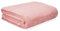 HOMLA Rote Couverture Chauffante pour Canapé - Jeté de Lit - Plaid Chaud et Doux pour Tous Les Styles d'Intérieur - Structure en Graines de Riz - 150 x 200 cm - Rose