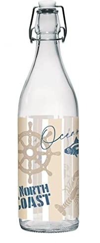 Weinflasche aus Glas mit Deckel North Coast 1 Liter
