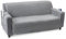 JEMIDI Sofaschoner 2 Sitzer mit Armlehnen 191x224cm - Sofa Bezug Couch Schoner aus Polyester - Sofahusse Sofabezug waschmaschinenfest zum Wenden - grau