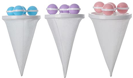 Hitburu Filtre Anti Poil Machine À Laver, Élimination De La Maille De Filtrage des Cheveux Flottants, Sac Filtrant À Flotteur pour Machine À Laver, Attrape-Cheveux Réutilisable pour Laveuse