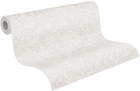 A.S. Création Terra 389202 Non-Woven Wallpaper Branches 10.05 m x 0.53 m Made in Germany Floral Design Cream Grey Beige