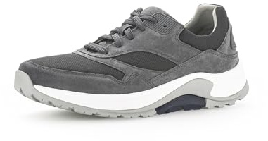 Pius Gabor Herren Sneaker Low,Halbschuhe,Wechselfußbett,zertifiziertes Leder,Freizeit,straßenschuhe,Strassenschuhe,Iron,46 EU / 11 UK