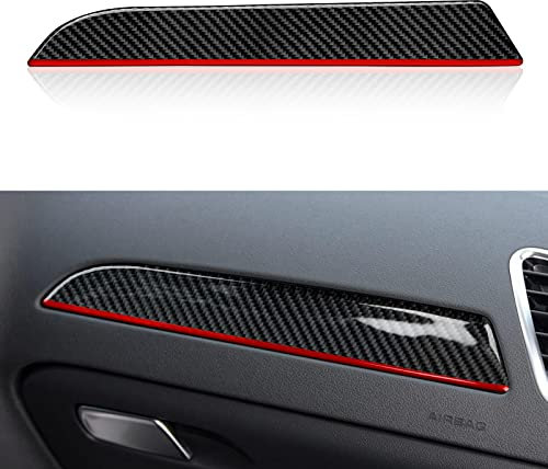 OYDDL Auto Armaturenbrett Aufkleber Cover Kohlefaser Trim Kompatibel mit Audi A4 (2009-2016) B8 S4(2010-2016) RS4(2012-2015) Interieur Zubehör (Dashboard,S)