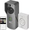 EMOS GoSmart - Smart Home Video Türklingel mit App - WiFi - Full HD 1080p wasserdichte Kamera - Klingel, Türschloss-Steuerung, Diebstahlschutz - Google Home & Alexa kompatibel - grau