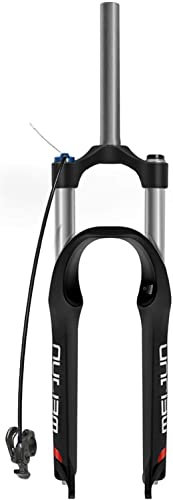 ZLYJ Fourche VTT 26 Pouces, Fourche Suspendue, Alliage D'aluminium, Contrôle Câble, Ressort Pression D'huile, Course La Fourche 100 Mm Convient Aux Vélos VTT, Fourche Gaz A,26inch