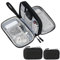 Skycase 2 Stück kabeltasche, kabel organizer tasche, kabeltasche organizer, kabel organizer tasche klein für Elektronische Accessoires USB Power bank Ladekabel,Schwarz