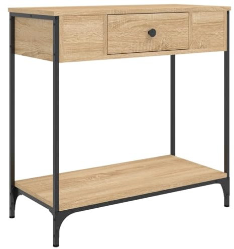 vidaXL Table Console chêne Sonoma 75x34,5x75 cm Bois d'ingénierie