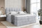 ALTDECOR Boxspringbett mit Matratze und Lattenrost, Topper, Polsterbett mit Bettkasten, Bett mit Stauraum H3- und H4- Matratze, Doppelbett, Springboxbett RICAR King 200x200 - Grau Monolith 84