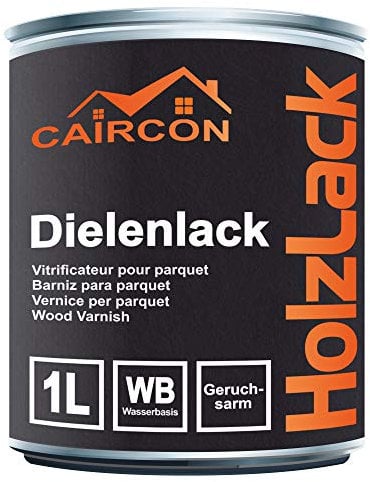 Parkettlack Holzlack Treppenlack Dielenlack Fußbodenlack Weiß Glänzend - 750ml