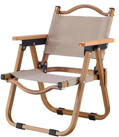 JTBDWOSK Kinder-Camping-Strand-Klapp-Faltstuhl inkl. Armlehne,Gartenstuhl Klappstuhl für Kinder,Beige 41cm*45cm*50cm