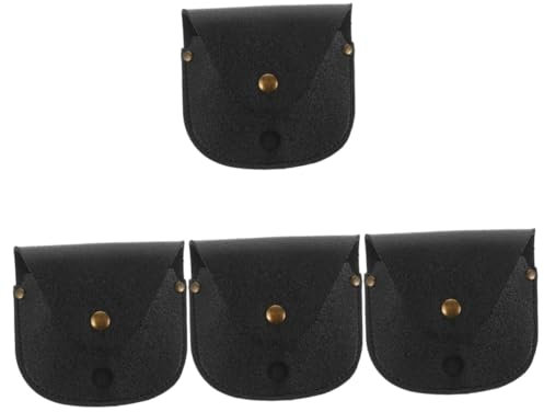 SHERCHPRY 4 Stück Taschenuhr Aufbewahrungstasche Taschenuhr Tasche Arzt Quarz Uhrentasche Pu Uhrentasche Pu Uhrenhalter Retro Uhrengehäuse Taschenuhrengehäuse Uhrengürteltasche