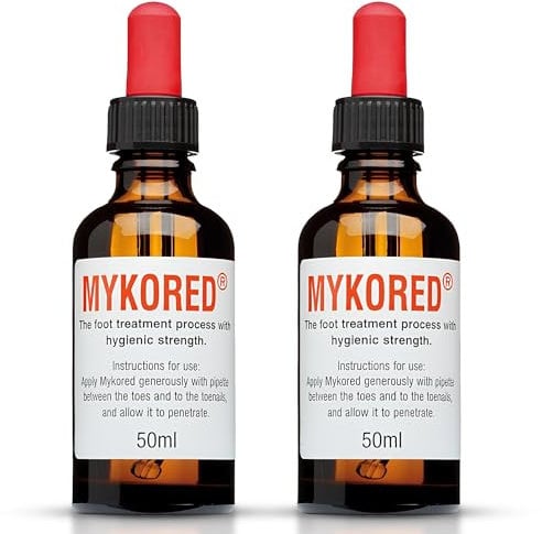 2x Mykored Nail Tincture Athlete's Foot Verrucae Fungal 50ml Ideal For, nail fungal treatment, antifungal nail treatment, mykored nail fungal treatment