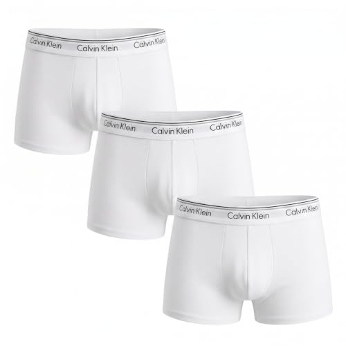 Calvin Klein Herren 3er Pack Boxershorts Trunks mit Logobund