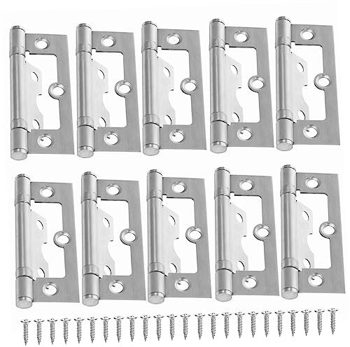 Yardenfun 6paare Türscharnier Non-mortise Scharniere Für Schranktüren Rostfrei Drehbar Installieren Für Möbel Und Küchenschränke